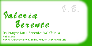 valeria berente business card